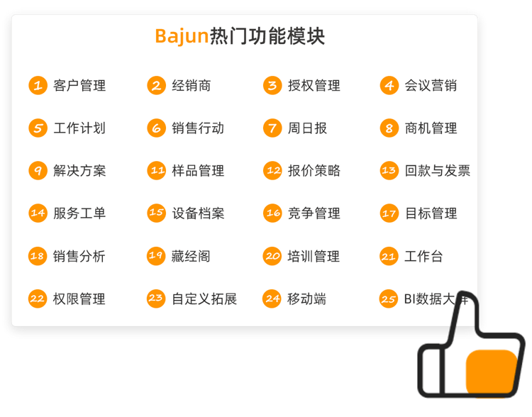 CRM功能(néng)列表 CRM功能(néng)列表